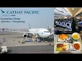 Download Lagu First Time Flying with Cathay! I Cathay Pacific Economy Class I Jakarta - Hongkong I Airbus A330-300