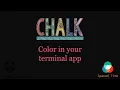 Using Chalk to add Color to my node CLI app SpacedTime