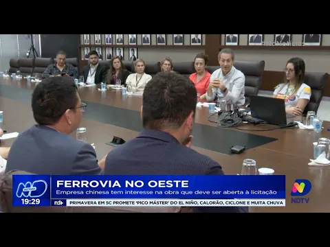 Ferrovia no Oeste: empresa chinesa tem interesse na obra que deve ser aberta à licitação
