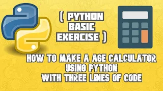 How make a age calculator using python in just 3 lines