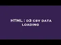 HTML d3 csv data loading