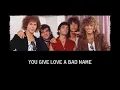 Bon Jovi - You Give Love a Bad Name