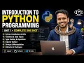Introduction to Python Programming IDE Python Variables Data Types Operators B pharmacy