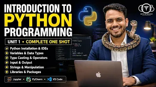 Introduction to Python Programming IDE Python Variables Data Types Operators B pharmacy