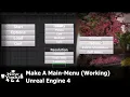 Main Menu Pause Menu Tutorial Unreal Engine 4 Blueprints