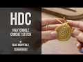 How to Crochet a Half Double Crochet Stitch c Beginner Crochet Tutorial by Olka Novytska