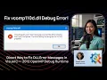 Fix vcomp110d dll Debug Error