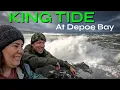Experiencing HIGH WAVES in Oregon during a KING TIDE