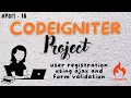 CodeIgniter Project Part 16 Hindi User registration using ajax and form validation