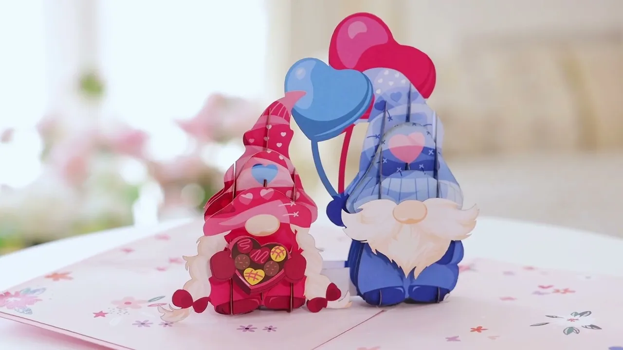 Love Gnome Pop up Card