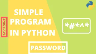 Simple Python Program for Username and Password Input