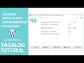Laragon Installation in Localhost with WordPress Installation Tagalog Tutorial Basic WordPress