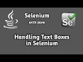 How to Handle Text Boxes in Selenium Selenium BeginnerTutorial