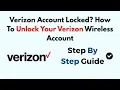 Verizon Account Locked How To Unlock Your Verizon Wireless Account