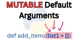 Mutable Default Arguments in Python How They Work Common Pitfalls