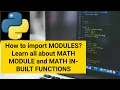 Python Math Functions How to work by Import Math Functions in Python Math Module Tutorial Beginner