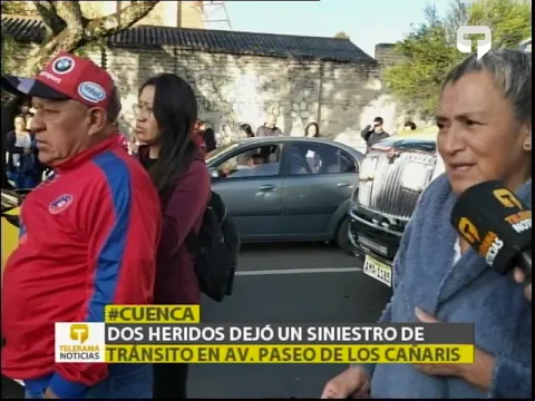 Dos heridos dejó un siniestro de tránsito en Av. Paseo de los Cañaris