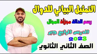 التمثيل البياني للدوال ورسم الداله مجزأة المجال جبر الصف الثاني الثانوي 2023 
