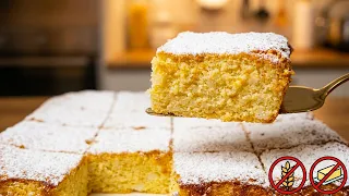 TORTA DELLE MONACHE SENZA FARINA, SENZA LIEVITO, SENZA OLIO NÉ BURRO! DELICATA, SOFFICE E LEGGERA!