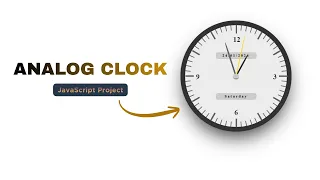Luxury Analog Clock using HTML CSS JavaScript Smooth Animation UI Tutorial