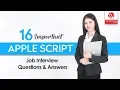 AppleScript Interview Questions and Answers 2019 AppleScript Wisdom IT Services