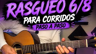 Rasgueo para corridos 6/8 tutorial para principiantes