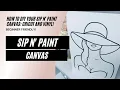 Sip and Paint Canvas Using Cricut and HTV