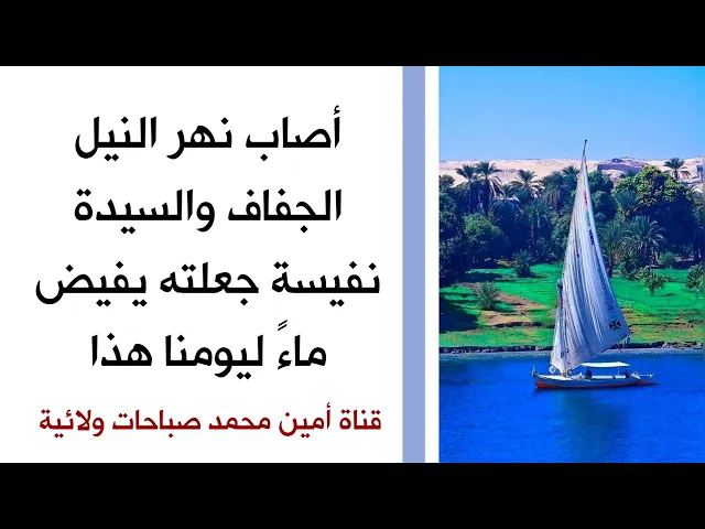 أنقاذ السيدة نفسية نهر النيل من الجفاف وفضلها هذا على أهل مصر ليومنا مستمر