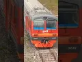 Lagu Russian RZD 🚈 ED9M train in the depot and monument to the Soviet 💨 steam locomotive #shorts #travel