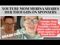 Merina Fearfully Created Youtube Momma Talking about Sponsers Integrity Instagram Stories