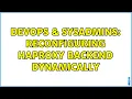 DevOps SysAdmins reconfiguring haproxy backend dynamically 2 Solutions