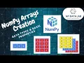NumPy Arrays - Creation Data Types Basic Properties