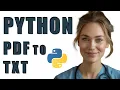 Convert PDFs to Text in Seconds Python Automation Tutorial