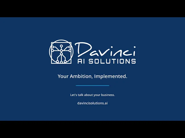 Davinci AI Solutions company overview video