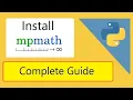 How to install mpmath Python library 2022 Amit Thinks