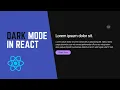 How to Add Dark Mode to Your React App Styled Components