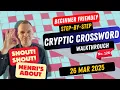How to solve a Cryptic Crossword - Walkthrough for beginners