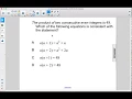 Algebra 1 Quadratics Application Problems Q111