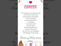 TODAY HOROSCOPE CANCER TODAY HOROSCOPE CANCER 24 MAY 2023