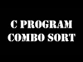 combo sort example in c programming