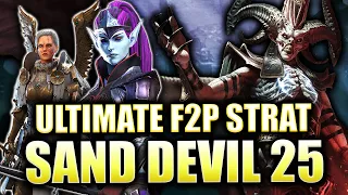 EASIEST F2P Strategy SAND DEVIL 25 Guide - Coldheart Godseeker Aniri DUO Raid Shadow Legends
