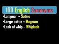 100 Repeated Synonyms For All Competitive Exams GRE Vocabulary Ppsc KPpsc NTS ETEA SSC
