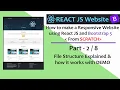 Part- File Structure Explained How it works Responsive Website using React JS Bootstrap 5