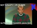 NOT SchoolTV - Jur Raatjes met bestelinformatie, pauze klok (25-10-1988)