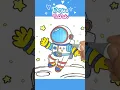 Funny Astronaut Kids Song Doodle Coloring for Kids