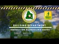Inspection Scheduling Guide Part 1