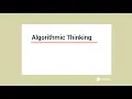 Algorithmic Thinking