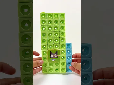 Numberblocks Mathlink Cubes 45 Official Building #numberblocks