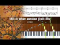 Download Lagu JVKE - this is what autumn feels like - Accurate Piano Tutorial with Sheet Music