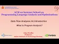 Polyhedral Compilation and Loop Optimizations - What is Program Analysis